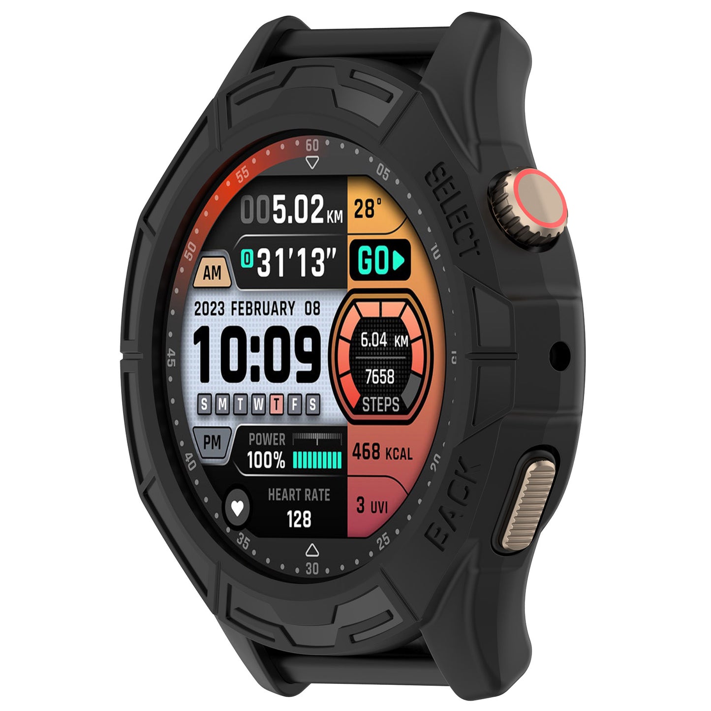 Watch Case for Huami Amazfit Cheetah / Amazfit Cheetah Pro , Rugged TPU Hollow Frame Cover