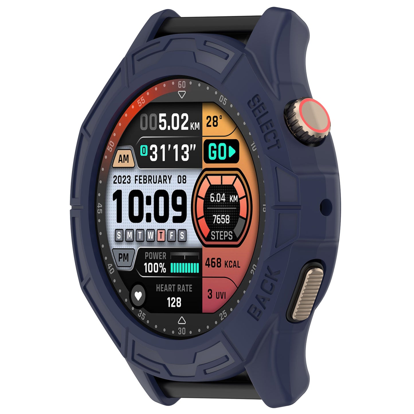 Watch Case for Huami Amazfit Cheetah / Amazfit Cheetah Pro , Rugged TPU Hollow Frame Cover