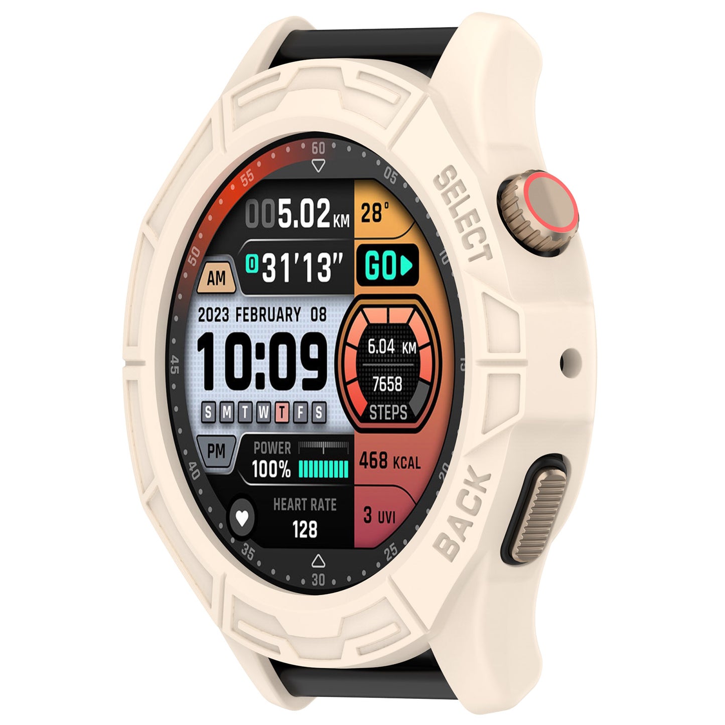 Watch Case for Huami Amazfit Cheetah / Amazfit Cheetah Pro , Rugged TPU Hollow Frame Cover