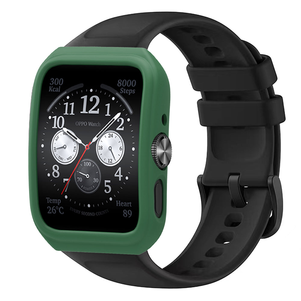 Silicone Watch Case for Oppo Watch 3 Pro / Watch 4 Pro , Anti-Scratch Frame Watch Cover