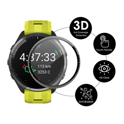 ENKAY HAT PRINCE Watch Screen Film for Garmin Forerunner 965 , HD Clear 3D Curved Soft PC Edge+PMMA Full Screen Protector