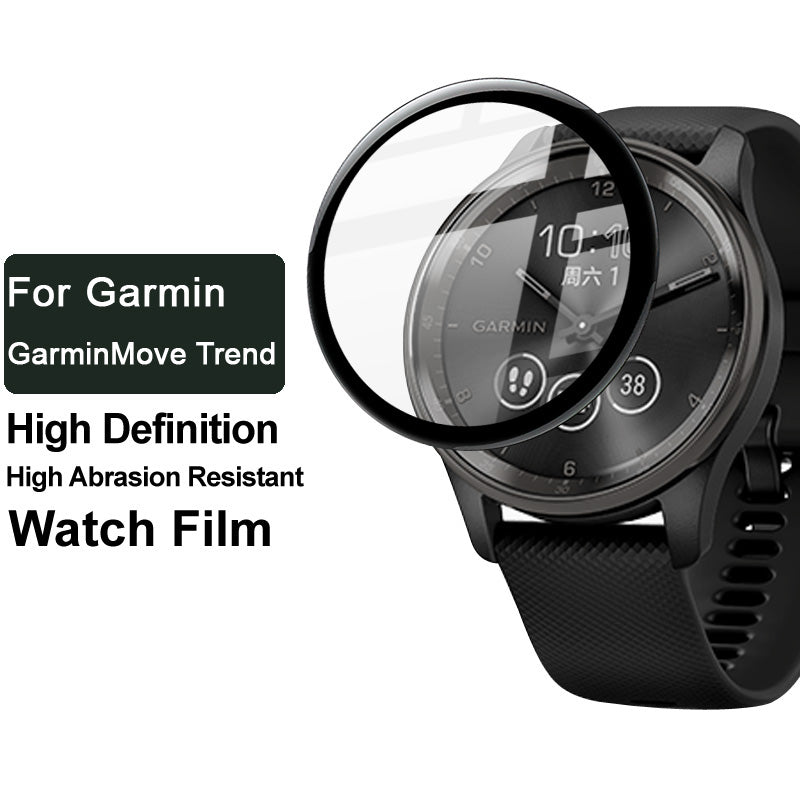 IMAK For GarminMove Trend Full Coverage Screen Protector Anti-Scratch Tempered Glass Clear Film