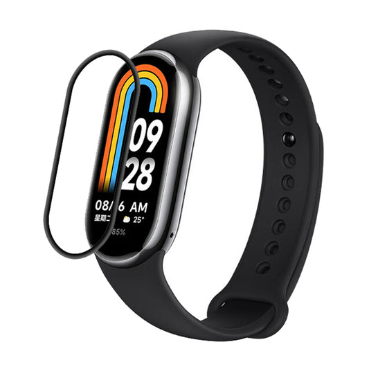 RURIHAI For Xiaomi Smart Band 8 Screen Protector PMMA 3D Curved Full Glue Watch Screen Film