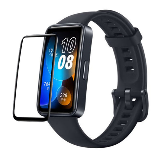 RURIHAI Screen Protector For Huawei Band 8 , Anti-Scratch PMMA 3D Curved Full Glue Watch Screen Film