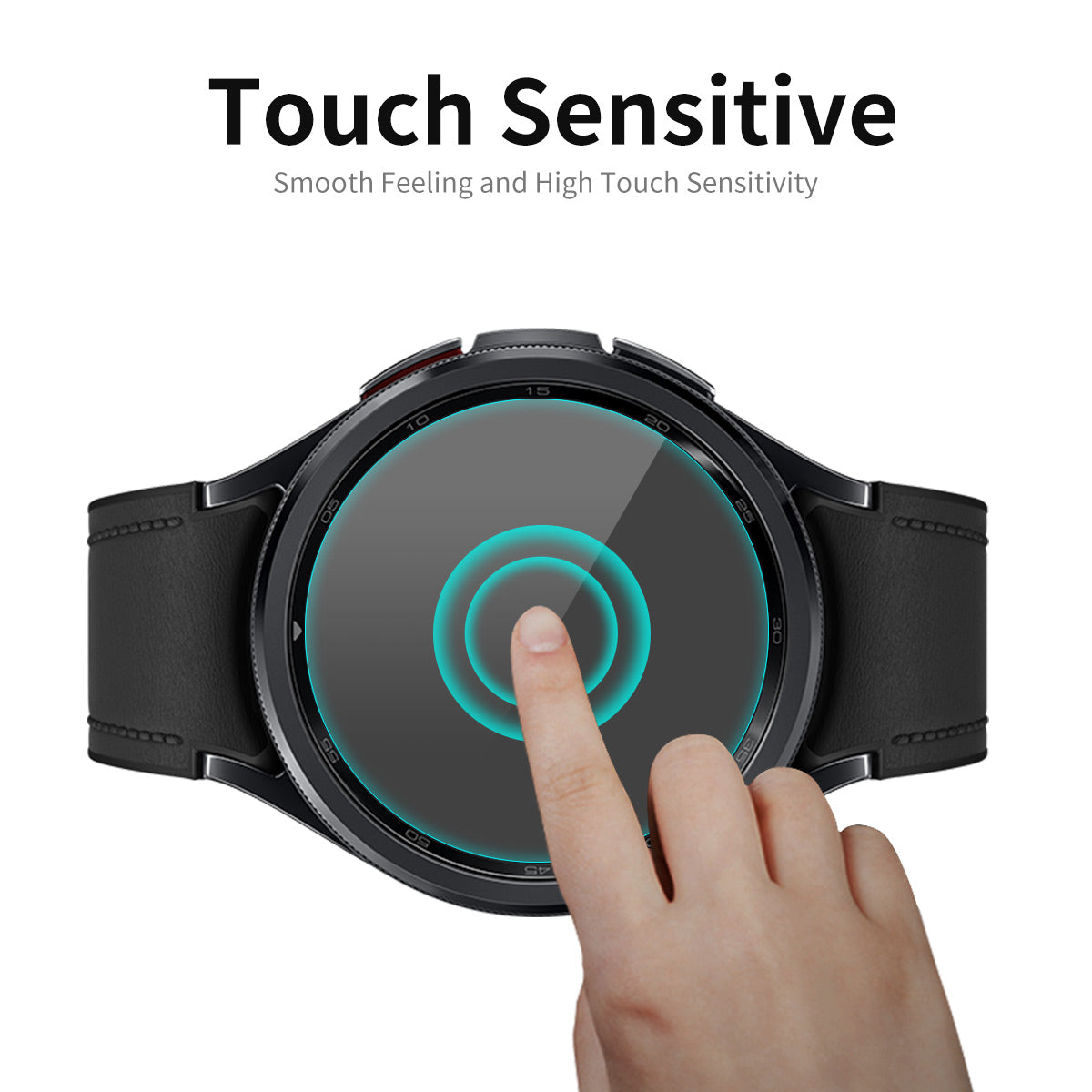 ENKAY HAT PRINCE Watch Film for Samsung Galaxy Watch6 Classic 43mm , 0.2mm 9H Clear High Aluminum-silicon Glass Screen Protector