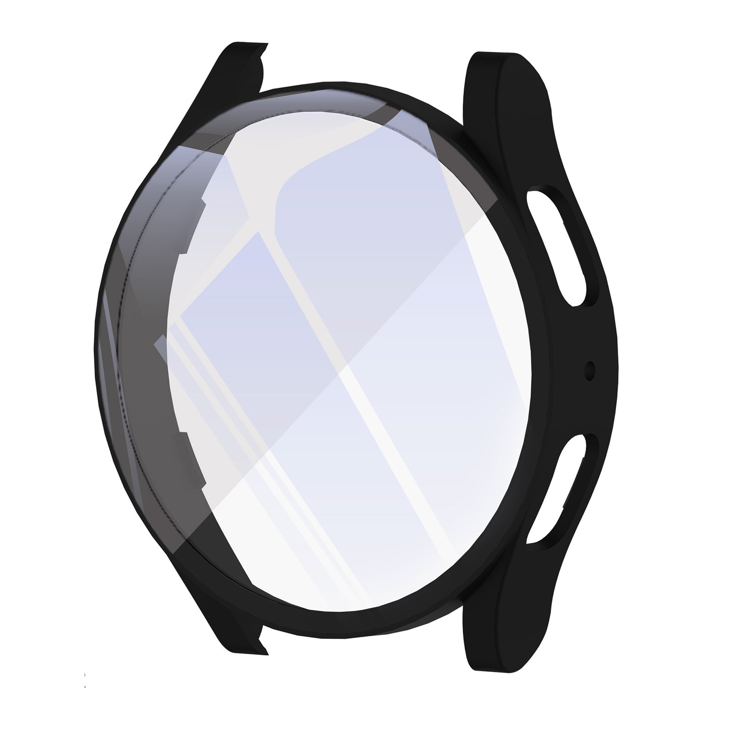 For Samsung Galaxy Watch6 44mm Hard PC Case with Tempered Glass Film Full Coverage Protective Watch Cover