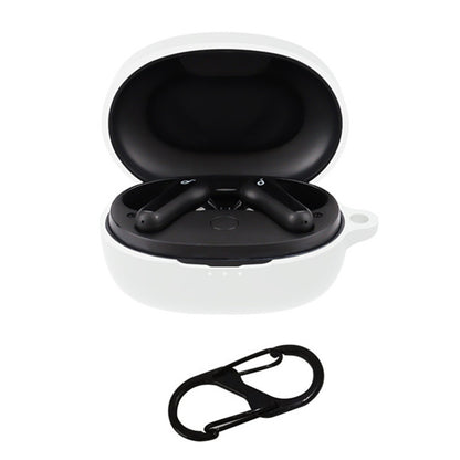 For Anker SoundCore Life P2 Mini Wireless Earphone Case Silicone Protector Cover with Anti-loss Buckle