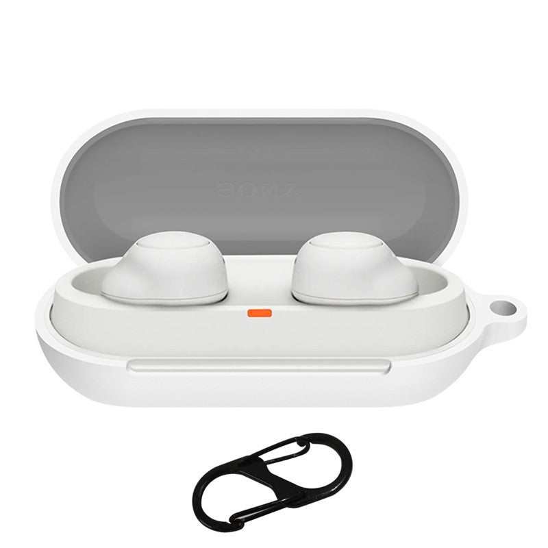 For Sony WF-C700N Silicone Cover Bluetooth Earphone Protective Case with Anti-lost Buckle