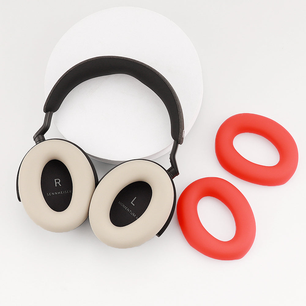 1 Pair Silicone Earpad for Sennheiser MOMENTUM 4 Wireless Bluetooth Headphone Soft Cushion