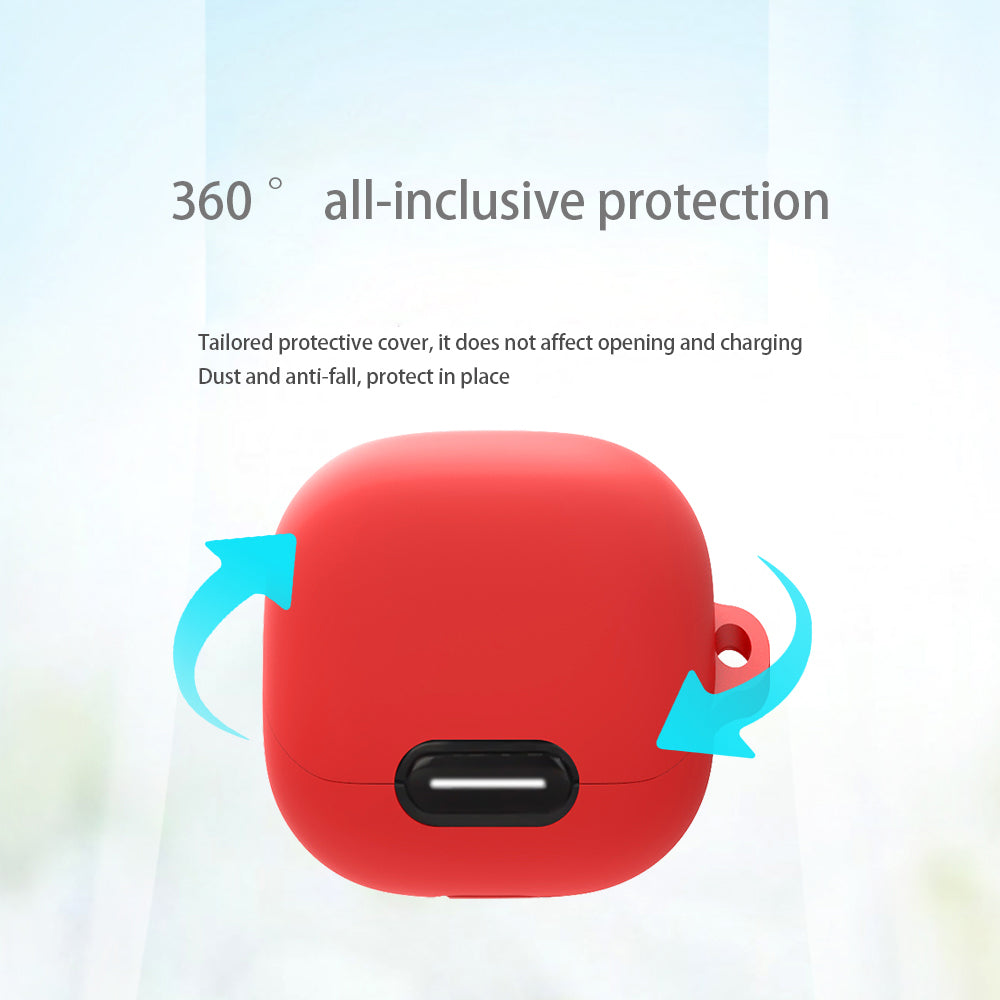 For Anker Soundcore Liberty 4 NC Anti-drop Bluetooth Earphone Silicone Cover with Anti-lost Buckle