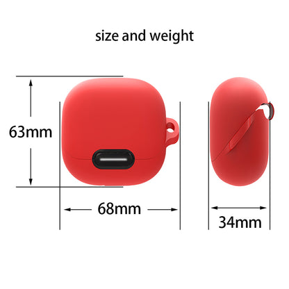 For Anker Soundcore Liberty 4 NC Anti-drop Bluetooth Earphone Silicone Cover with Anti-lost Buckle