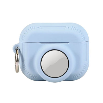 For AirPods Pro 2 + AirTag 2-in-1 Silicone Protective Cover Anti-drop Case with Ring Buckle