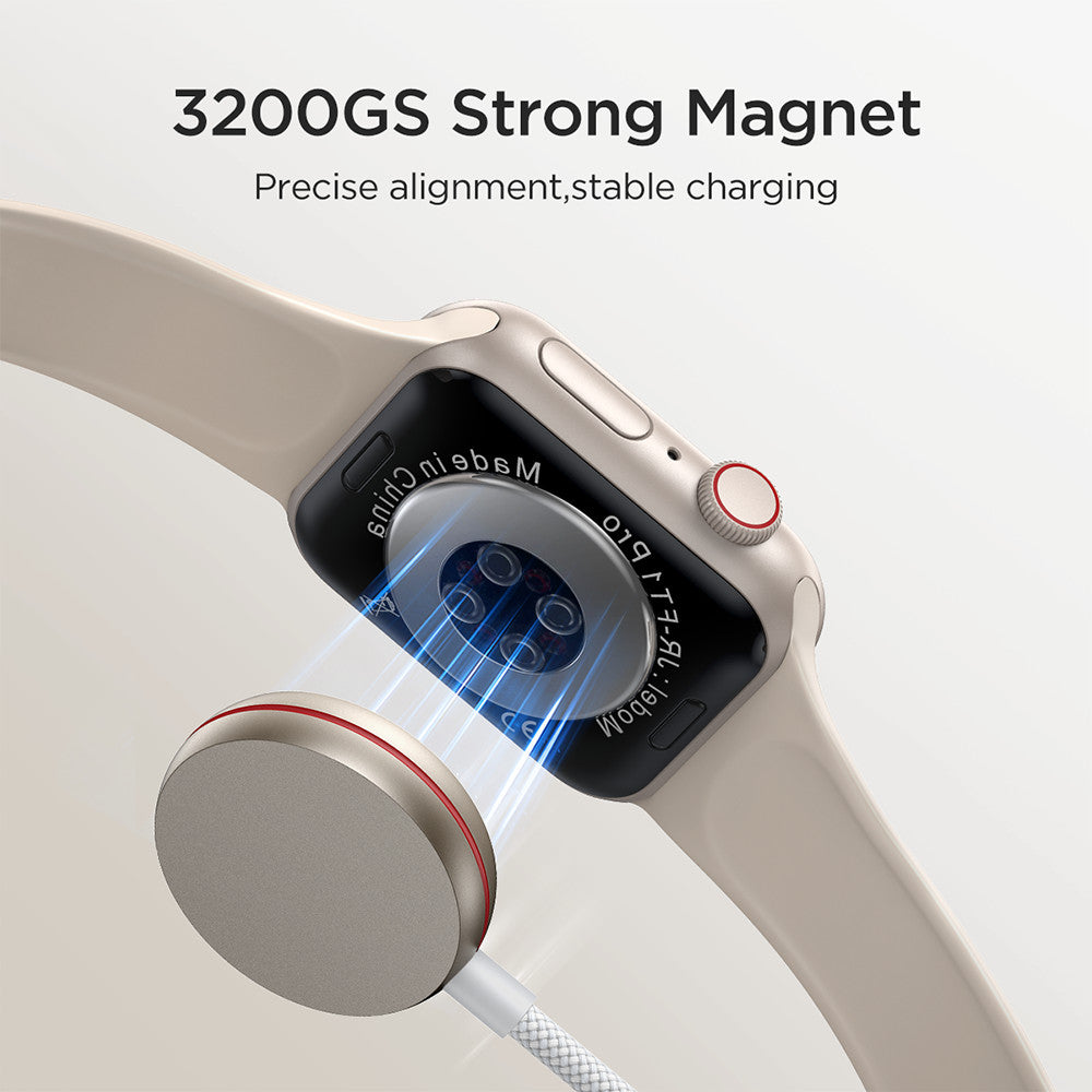 JOYROOM S-IW012 2 in 1 1.5m USB-C to Watch Magnetic Charger + 1.5m PD 30W Fast Charging Cable for Apple Watch  /  iPhone  /  iPad