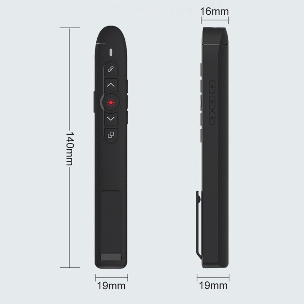 T5-H-L Red Laser Pointer Presentation Clicker 2.4GHz PPT Remote Control Presenter Flip Pen