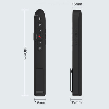 T5-H-L Red Laser Pointer Presentation Clicker 2.4GHz PPT Remote Control Presenter Flip Pen