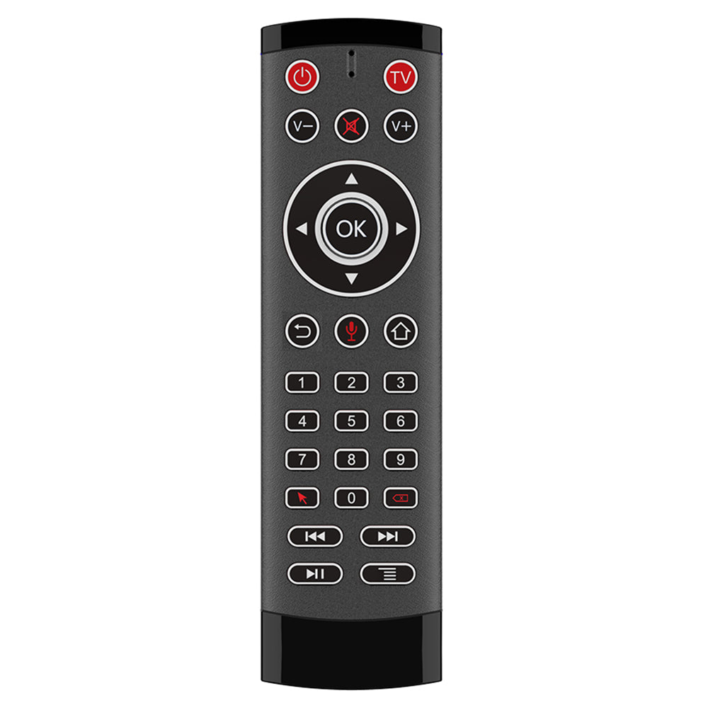 T1-PRO-TV 2-Key IR Learing Function Air Mouse Smart Wireless Remote Control with Microphone for Android TV Box / Stick