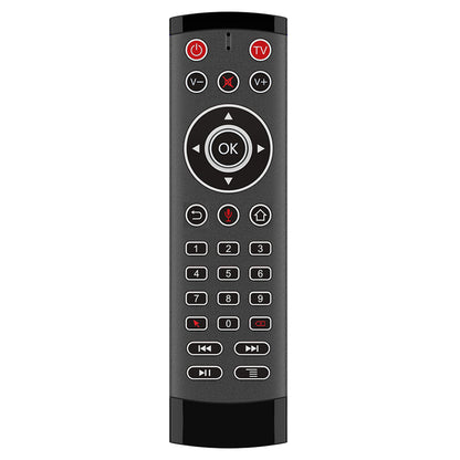 T1-PRO-TV 2-Key IR Learing Function Air Mouse Smart Wireless Remote Control with Microphone for Android TV Box / Stick