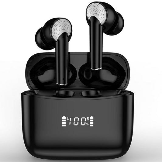 J8 Pro Bluetooth TWS Earbuds with Digital Display 500mAh Charging Case, Portable Headset Noise Reduction Wireless Headphones