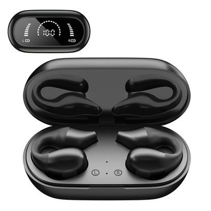 S03 TWS Bluetooth 5.2 Ear Clip Earphone Digital Display Smart Touch Wireless Stereo Music Headset