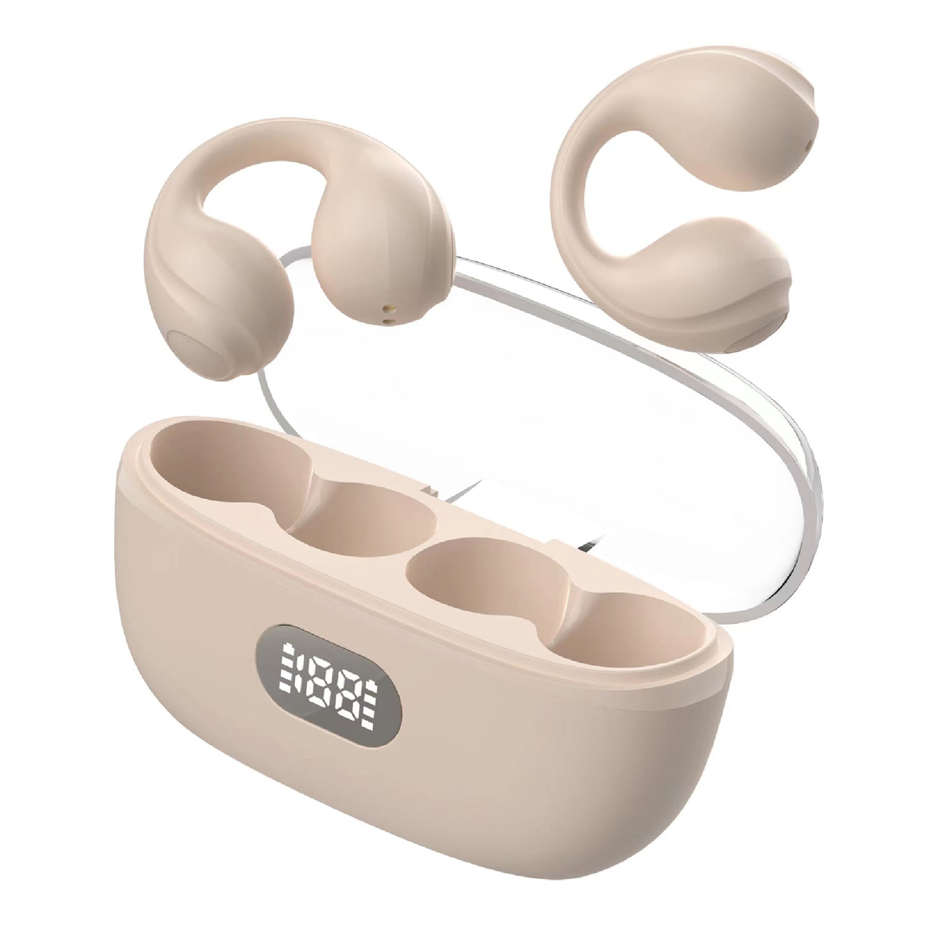 F50 / P-Q3 Open Ear Clip Headphones Wireless Bluetooth Clip On Headset Open Ear Earbuds Earphones