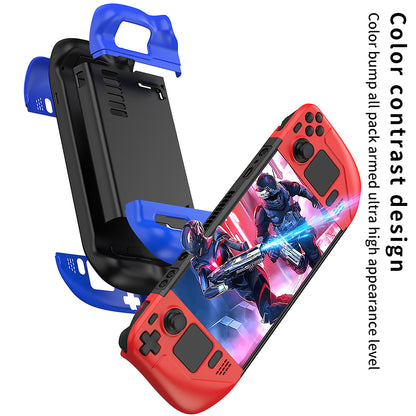 For Steam Deck Anti-Scratch Game Controller Case Shockproof Carbon Steel Protective Cover Protector