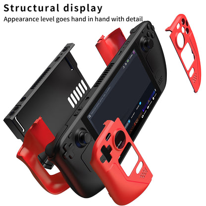 For Steam Deck Anti-Scratch Game Controller Case Shockproof Carbon Steel Protective Cover Protector