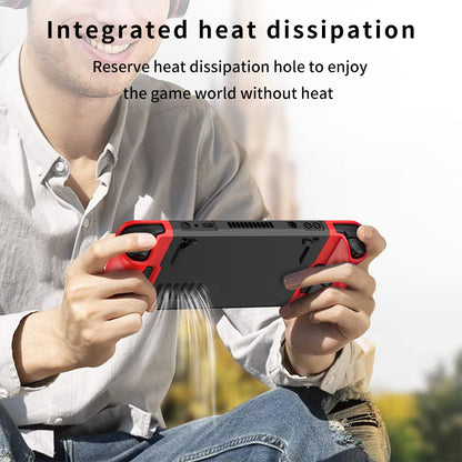 For Steam Deck Anti-Scratch Game Controller Case Shockproof Carbon Steel Protective Cover Protector