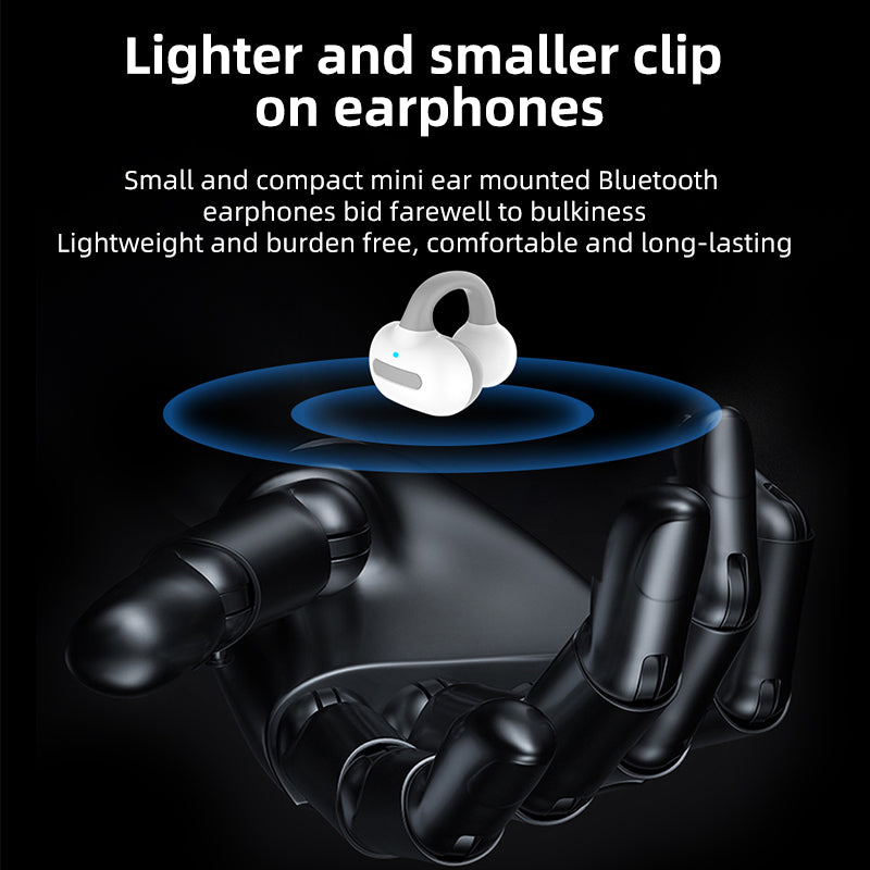 TWS-S8 Wireless Bluetooth 5.3 Earphones Sweatproof Clip-on Sports Headphones