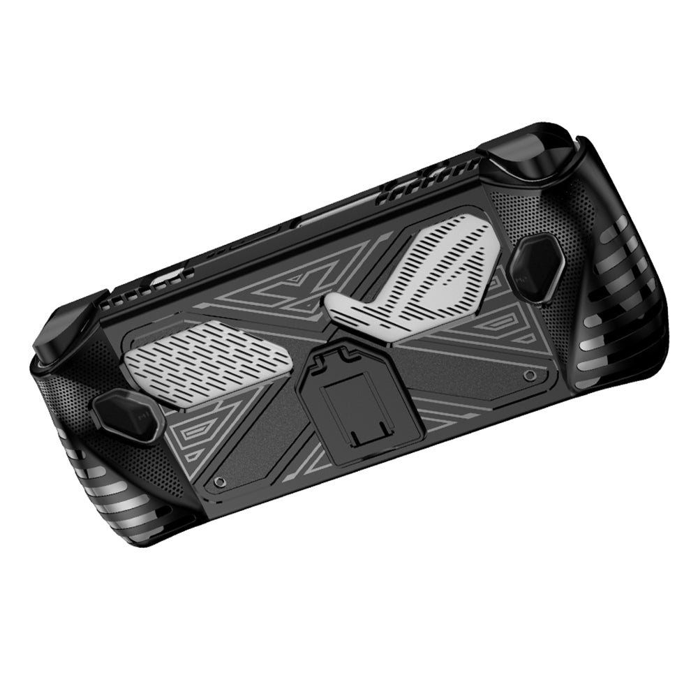 For Asus ROG ALLY Game Console Soft TPU Case Impact Resistant Protective Cover with Kickstand