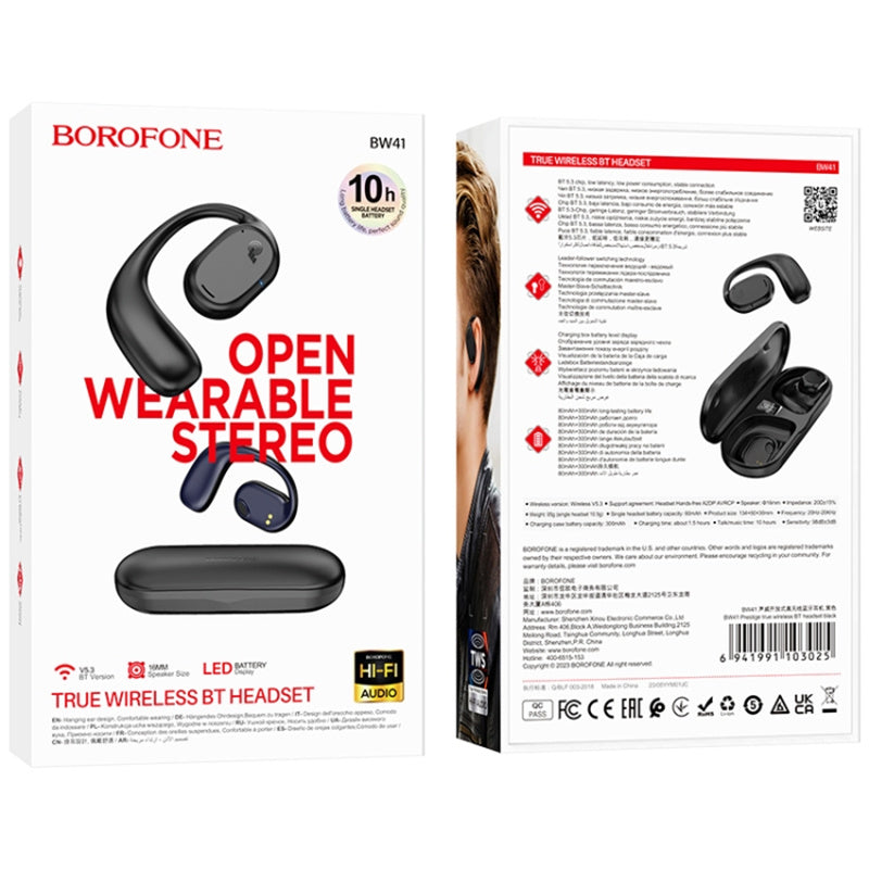 BOROFONE BW41 OWS Open Ear Headphones True Air Conduction Wireless Bluetooth 5.3 Earbuds