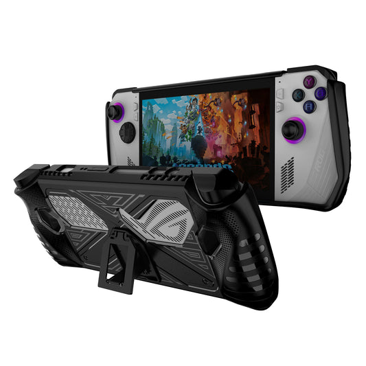 For Asus ROG ALLY Game Console Soft TPU Case Anti-drop Protective Cover with PC Kickstand