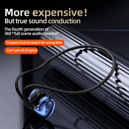 A59 Open Ear Air Conduction Bluetooth Headphones BT5.3 Wireless Neckband Headphones with Mic