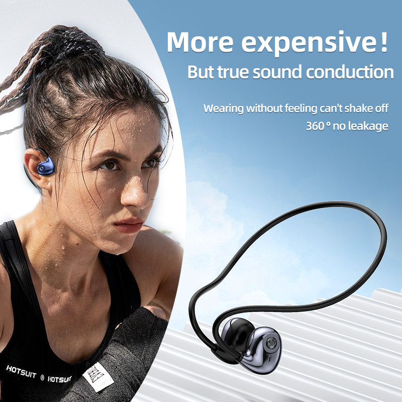 A59 Open Ear Air Conduction Bluetooth Headphones BT5.3 Wireless Neckband Headphones with Mic