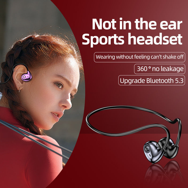 A59 Open Ear Air Conduction Bluetooth Headphones BT5.3 Wireless Neckband Headphones with Mic