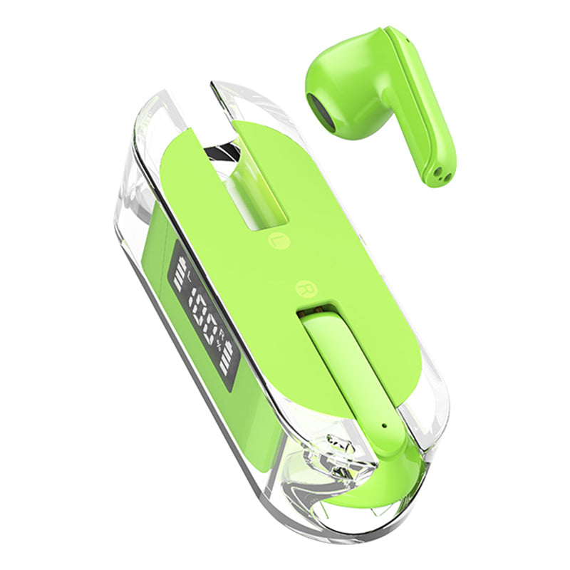 TM50 Half-In-Ear Low Latency TWS Earbuds Sports Bluetooth Headset with Digital Display