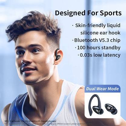 XUNDD M12 Bluetooth 5.3 Wireless Earbuds Noise Cancelling Ear Hook Wireless Headphones