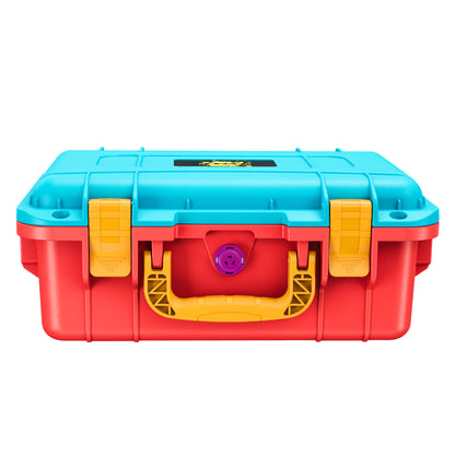 DEVASO For Nintendo Switch Travel Box Waterproof Carrying Case Soft Lining Hard Case, Color Splicing