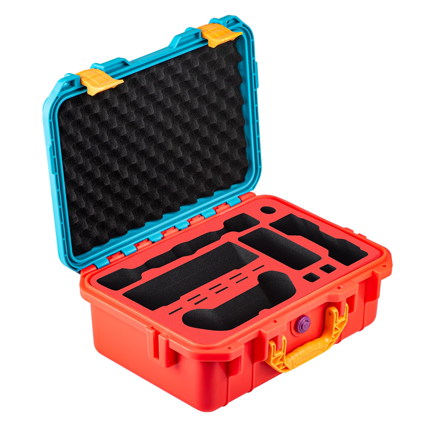 DEVASO For Nintendo Switch Travel Box Waterproof Carrying Case Soft Lining Hard Case, Color Splicing