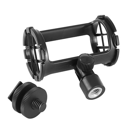 BOYA BY-C04 Microphone Shock Mount for RODE NT4 BY-PM1000 19-25mm Shotgun Mic Holder Clip with Camera Cold Shoe