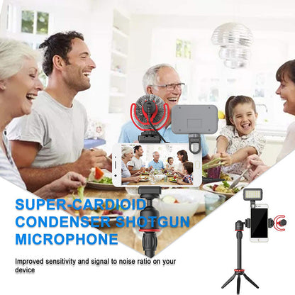 BOYA BY-VG350 Ultimate Smartphone Video Kit with BY-MM1+ Super-cardioid Microphone and LED Light