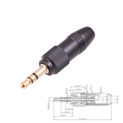 SB439 M6 Thread Locking Anti-loose 3.5mm Adapter Headphone Microphone DIY Welding Plug