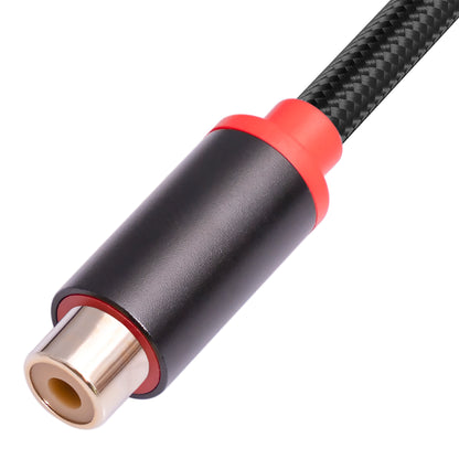 3712 0.3m 6.35mm Male to Dual RCA Female Splitter Cable 1 / 4 Inch Male Stereo to 2 RCA Female Adapter Line