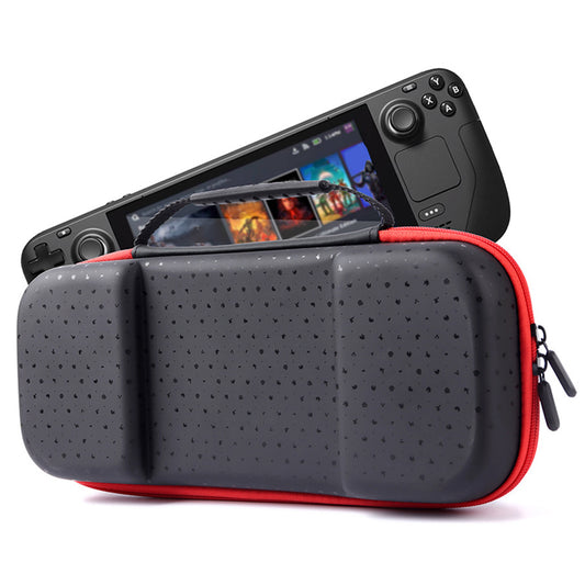 For Steam Deck Storage Bag Organizer PU+EVA Hard Shell Handbag Game Handheld Console Accessories