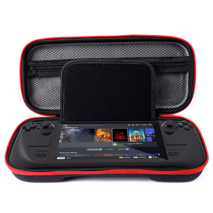 For Steam Deck Storage Bag Organizer PU+EVA Hard Shell Handbag Game Handheld Console Accessories