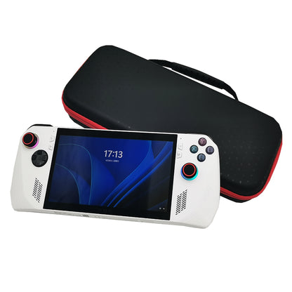 For ASUS ROG Ally Game Console Waterproof Storage Bag PU Leather+EVA Protective Case