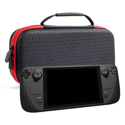 Waterproof Storage Bag for Steam Deck Game Console PU Leather+EVA Protective Case