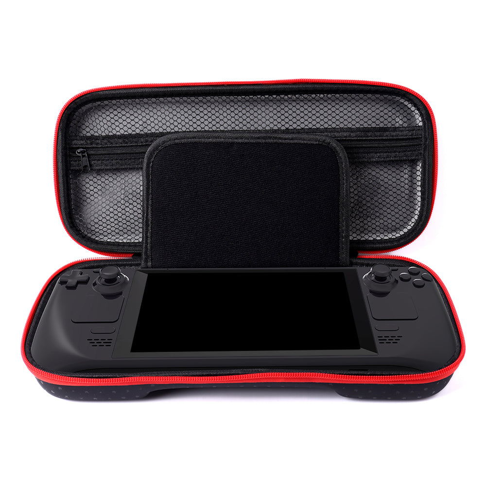 Waterproof Storage Bag for Steam Deck Game Console PU Leather+EVA Protective Case