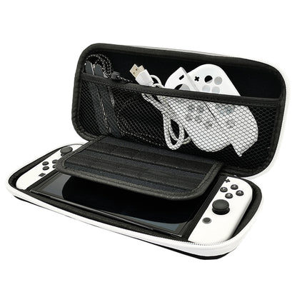 PU+EVA Carrying Case for Nintendo Switch OLED Game Console Waterproof Portable Storage Bag with Handle Strap