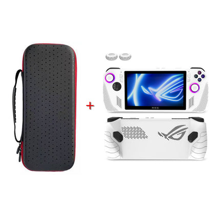 For ASUS ROG Ally Game Console Storage Bag Portable Carrying Bag with Silicone Case Cover