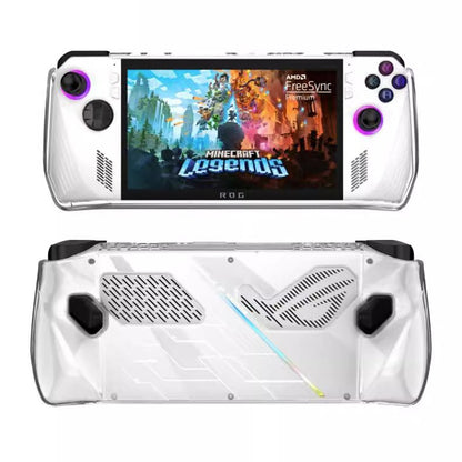 Portable PU+EVA Carrying Case for ASUS ROG Ally Game Console Protective TPU Case with Tempered Glass Screen Protector